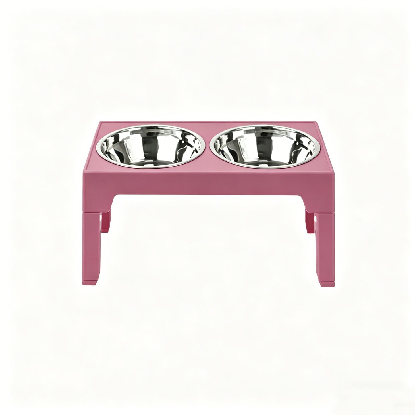 Adjustable Height Pet Feeding Bowl with Stainless Steel and Slow Feeder