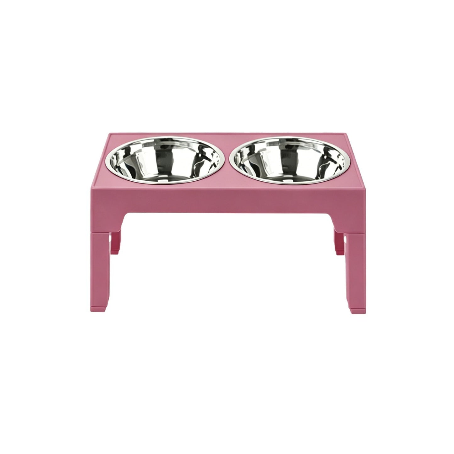 Adjustable Height Pet Feeding Bowl with Stainless Steel and Slow Feeder